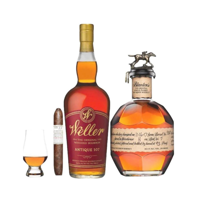 Blanton’s+Weller 107-Cigar & Glencairn Gift Set